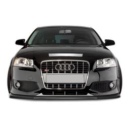 Blanksvart Cupspoiler Fram Audi S3/A3 S-Line