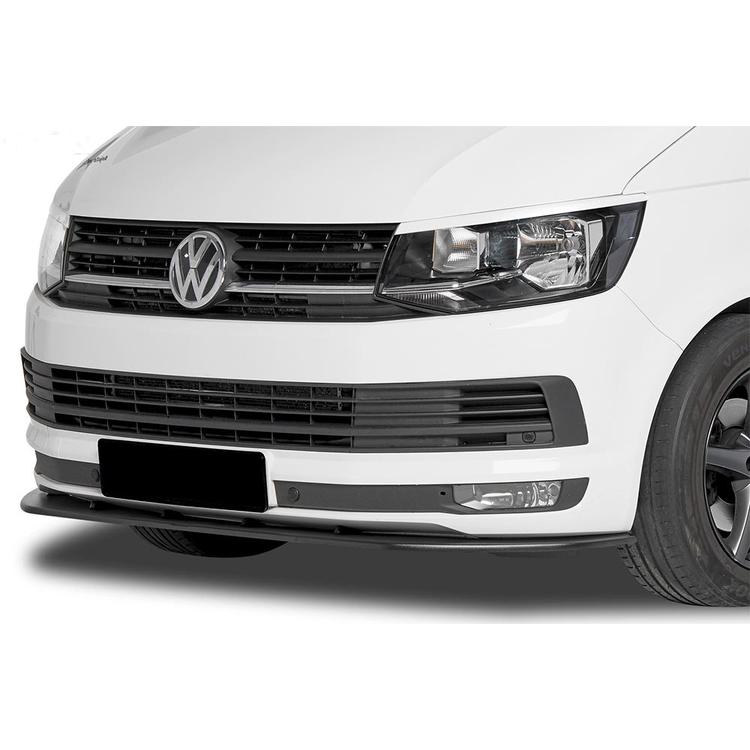 Blanksvart Cupspoiler Fram VW Transporter T6