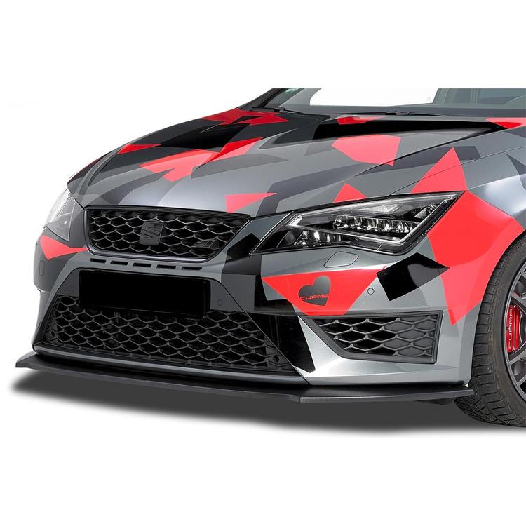 Blanksvart Cupspoiler Fram Seat Leon Cupra