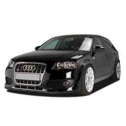 Blanksvart Cupspoiler Fram Audi S3