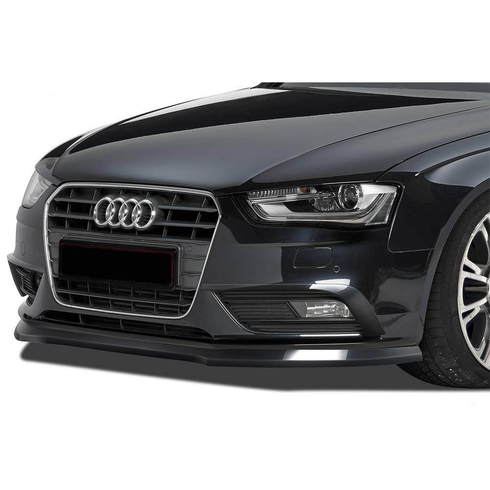 skinnende sort Cupspoiler foran Audi A4 8K