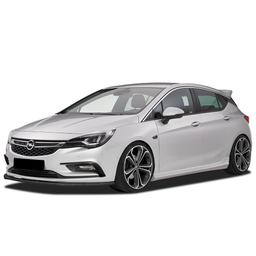 Blank sort cupspoiler foran Opel Astra K