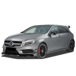 Blanksvart Cupspoiler Fram Mercedes W176 CLA