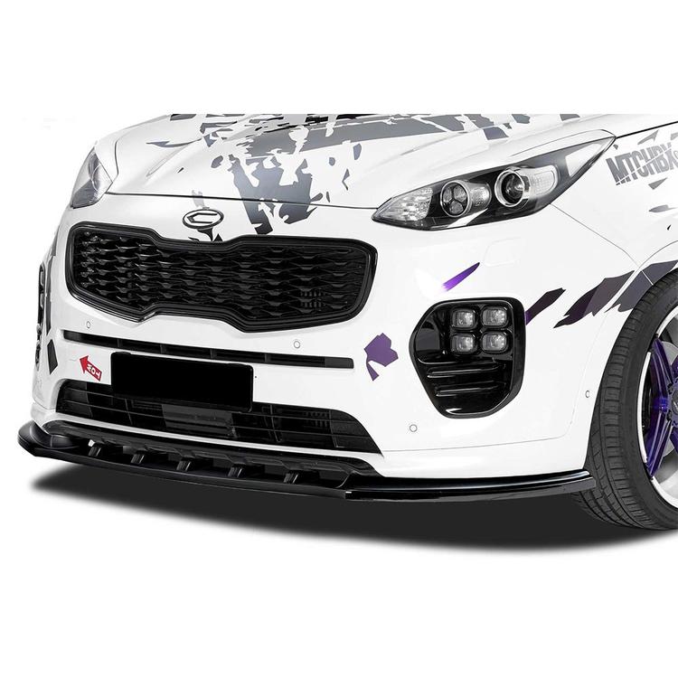 Blanksvart Cupspoiler Fram Kia Sportage QL