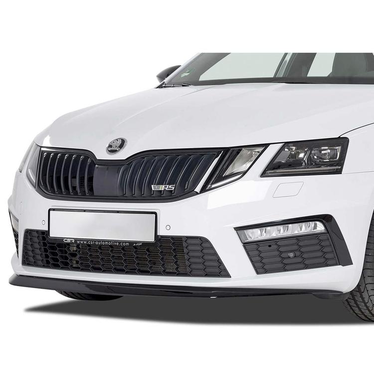 Blanksvart cupspoiler fram Skoda Octavia RS