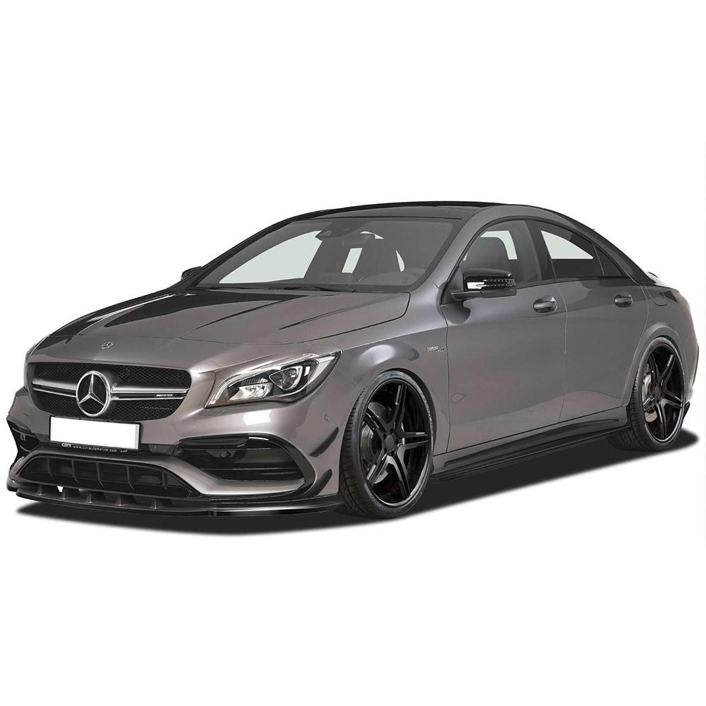 Blanksvart cupspoiler fram Mercedes CLA45 AMG