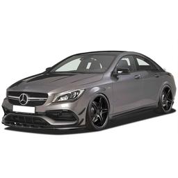 Blanksvart cupspoiler fram Mercedes CLA45 AMG