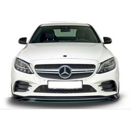 Kiiltävän musta Cupspoleri eteen Mercedes C43 AMG W205