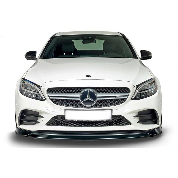 Kiiltävän musta Cupspoleri eteen Mercedes C43 AMG W205