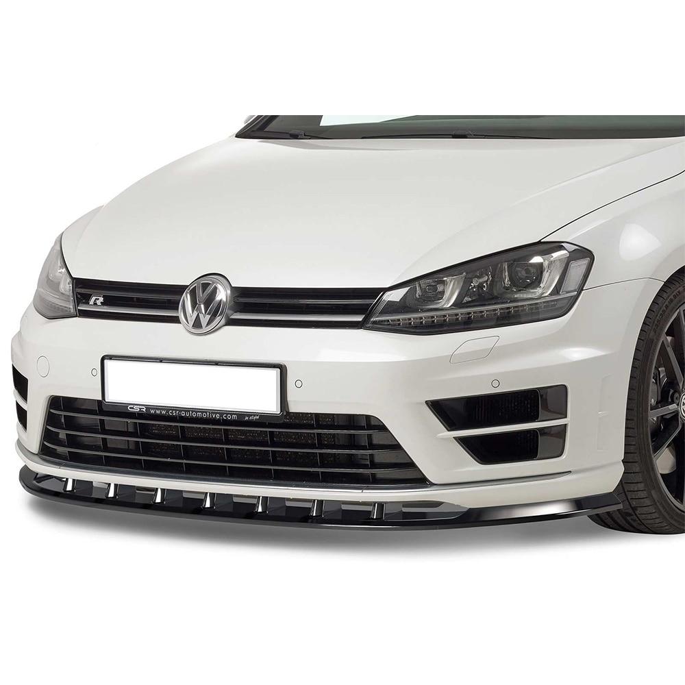 Blank sort cupspoiler foran VW Golf 7 R
