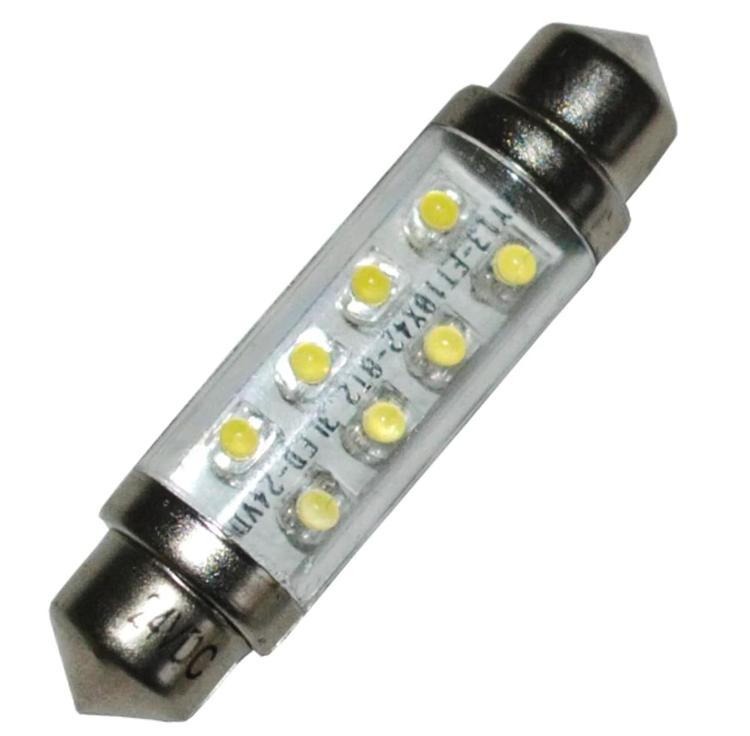 Diodlampa 42 mm 24V Spollampa - Gul/orange
