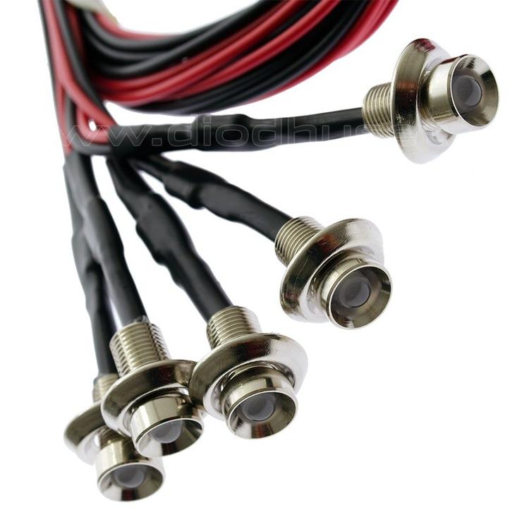 Inredningsknapp med kromat fäste (5 pack)