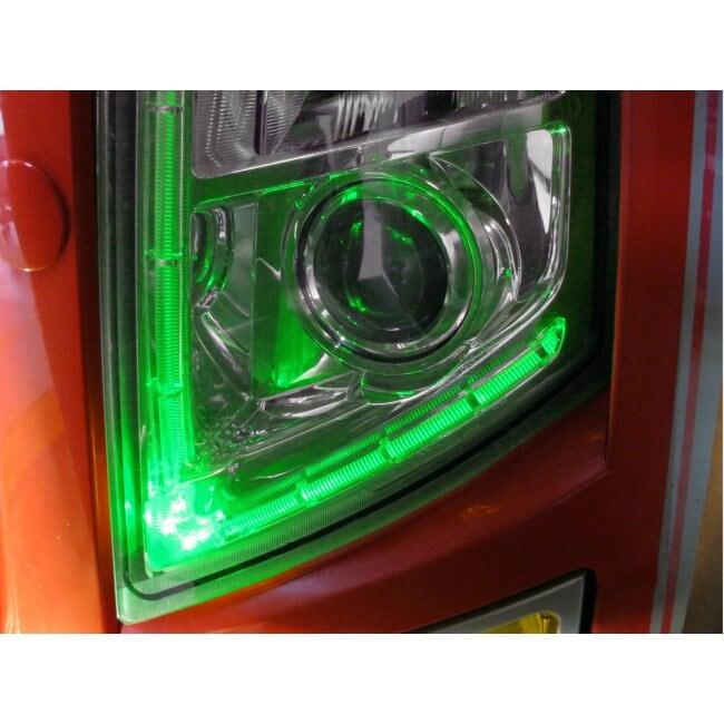 DRL-Ombyggnadsset som passar Volvo FH/FM (2009-2012) Grön
