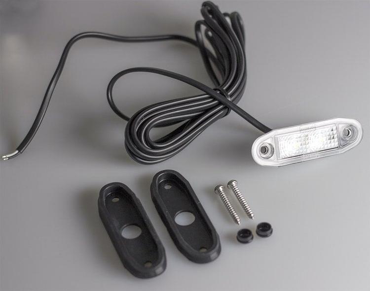 Boreman ORANGE  "Easy Fit" LED sidomarkering (12-24V, E-märkt)