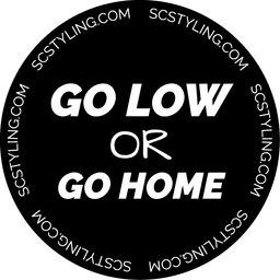 Rund dekal - Go low or go home