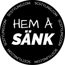 Rund dekal - Hem å sänk