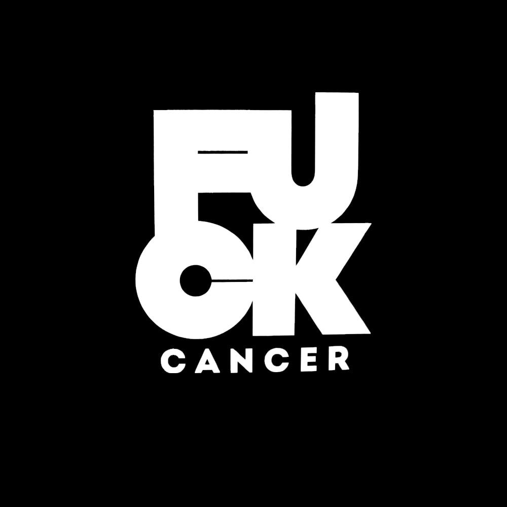 FCK CANCER klistermærke hvid