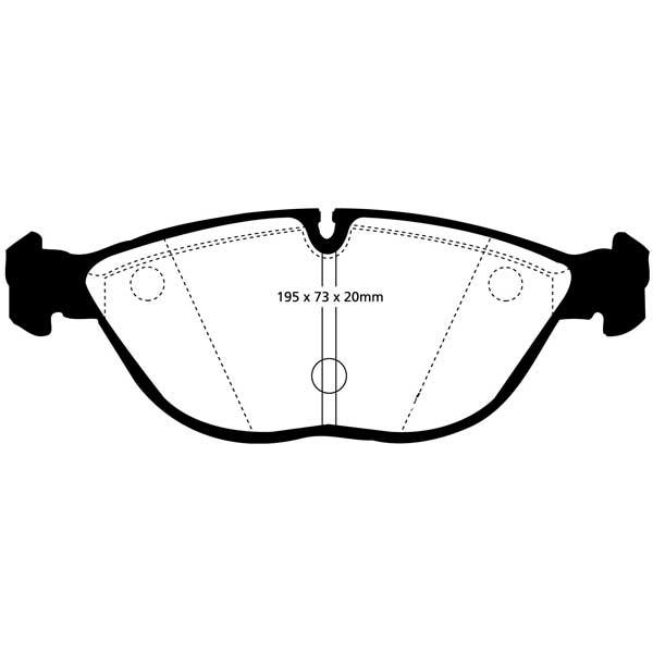 EBC Bremseklodser foran - Mercedes