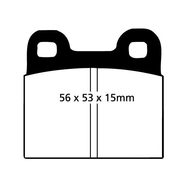 EBC Brake pads Front - VW Beetle, 1500