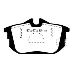 EBC Bromsbelägg BAK som passar Volvo S40 / V40