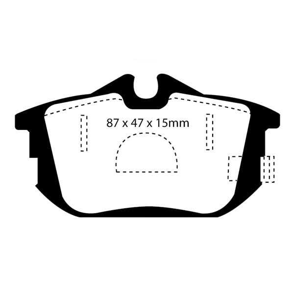 EBC Bromsbelägg BAK som passar Volvo S40 / V40