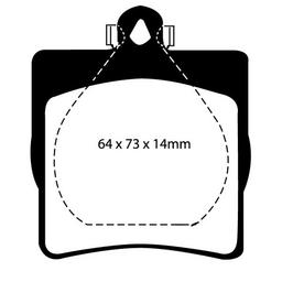 EBC Bremseklods bag - Mercedes