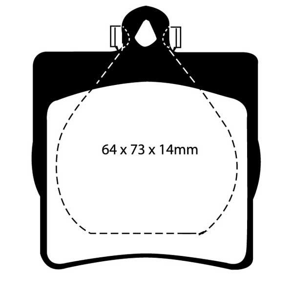 EBC Bremseklods bag - Mercedes