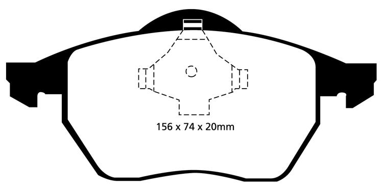 EBC Bromsbelägg FRAM - Audi A3