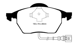 EBC Bromsbelägg FRAM - Audi