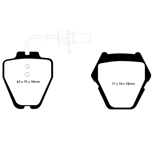 EBC Brake pads Front - VW Phaeton