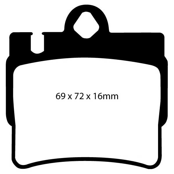 EBC Bremseklods bag - Mercedes