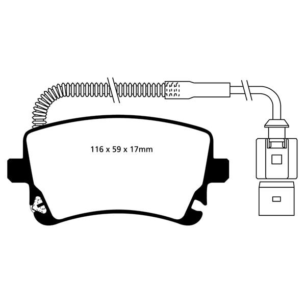 EBC Brake pads REAR - VW Phaeton