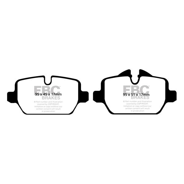 EBC Bremseklodser bag - BMW E81 / E87 / E88