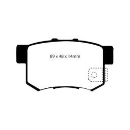EBC Brake pads REAR - VW Golf 7