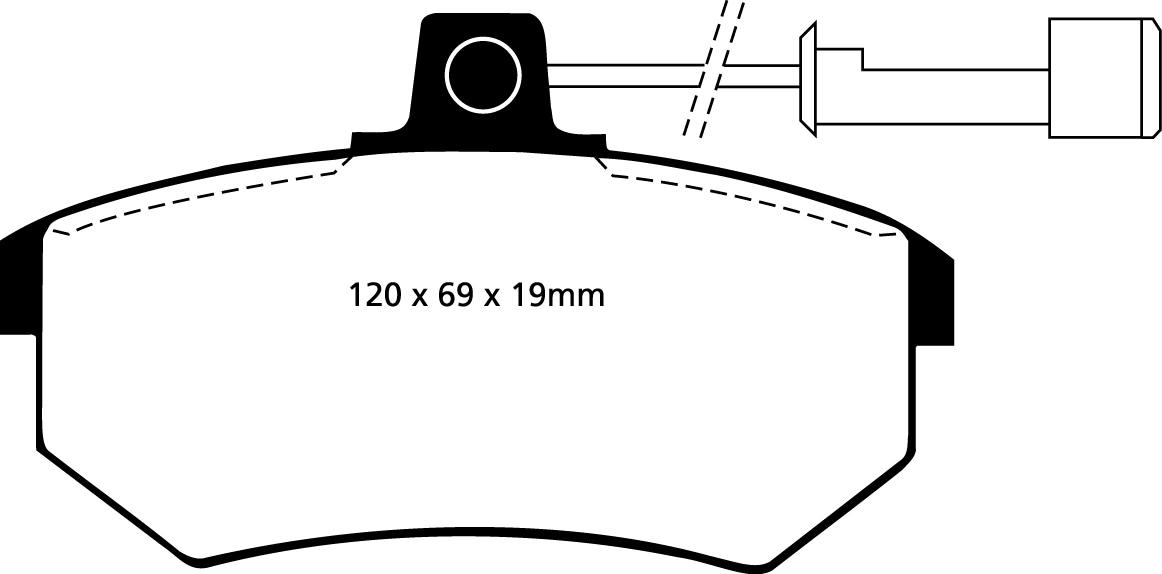 EBC Bromsbelägg FRAM - Audi