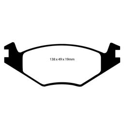EBC Bremseklodser FORAN - VW VW Golf 1, 2, 3, Vento