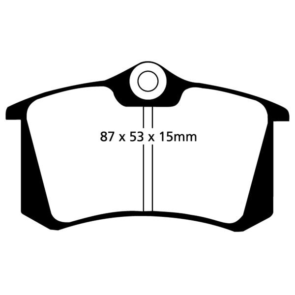 EBC Bromsbelägg BAK - Audi