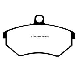 EBC Bromsbelägg FRAM - VW Corrado, Golf, Passat, Vento