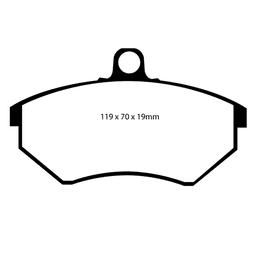 EBC Bromsbelägg FRAM - VW Golf, Corrado, Passat, Vento