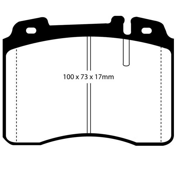 EBC Brake pads Front - Mercedes