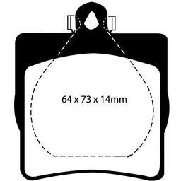 EBC Brake pads REAR - Mercedes