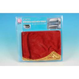 Curtain for windshield red/gold