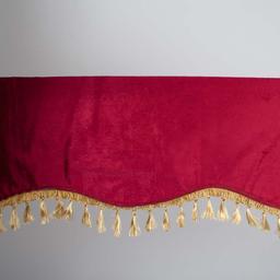 Curtain for windshield red/gold