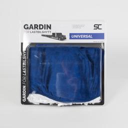 Forrude gardin blå/hvid