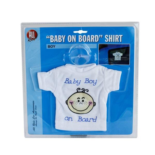 Dekorativ T-shirt ´Baby boy on board´