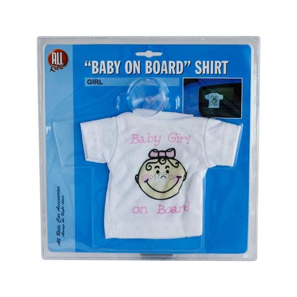Dekorativ T-shirt ´Baby girl on board´