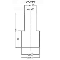 Exhaust adapter 42-63.5mm