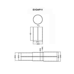 Exhaust adapter 42mm