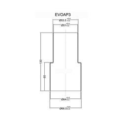 Avgasadapter 50-63,5mm