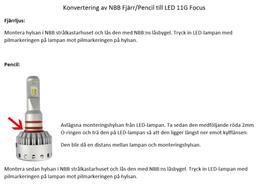 LED konverteringskitt passande NBB Alpha 225